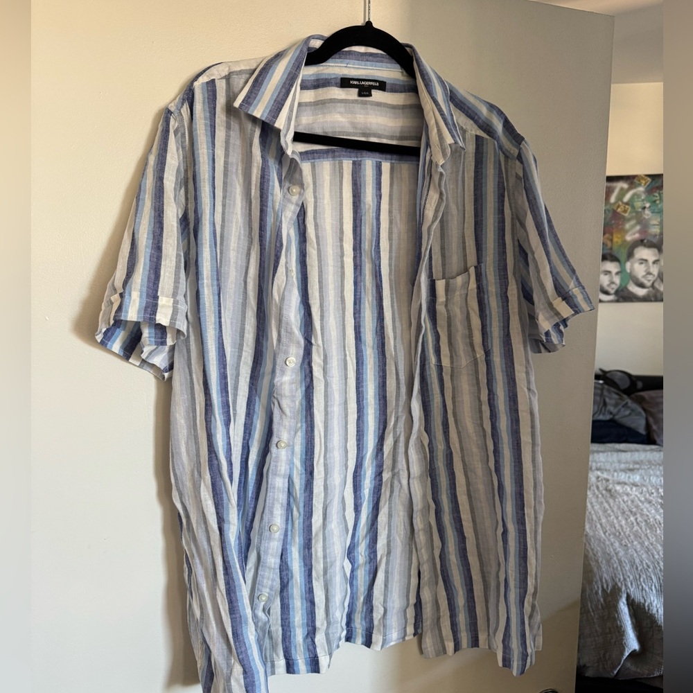 Karl Lagerfield button down shirt